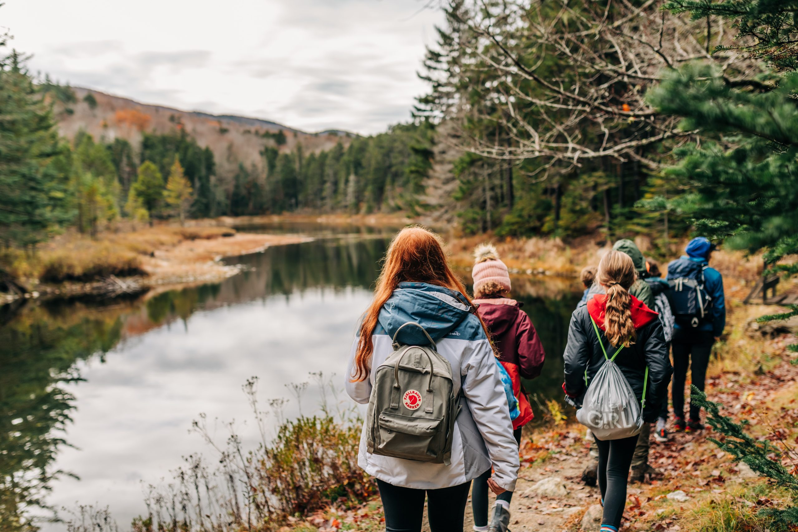 Oct. 24, 2023. Mt. Willard Trail, Crawford Notch State Park, White Mountain National Forest, New Hampshire-- An AMC Mountain Classroom program. Photo by Corey David Photography. Corey David Photography