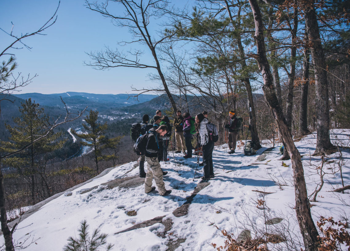 Feb. 16, 2019. New England Trail, Erving, Massachusetts-- An AMC Worcester Chapter hike. Photo by Paula Champagne. Paula Champagne
