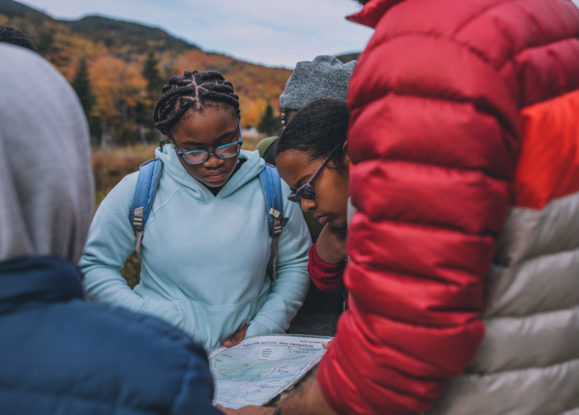 Oct. 10, 2019. Lost Pond Trail, White Mountain National Forest, New Hampshire-- An AMC Mountain Classroom program. Photo by Paula Champagne. Paula Champagne